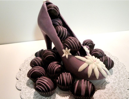 Cathy's Chocolates and Cakes. Shoe Collar Birthday Cake